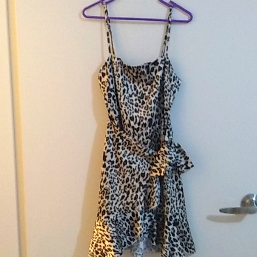 RUMOR wild animal print mini dress Size AU 6 - Picture 1 of 1